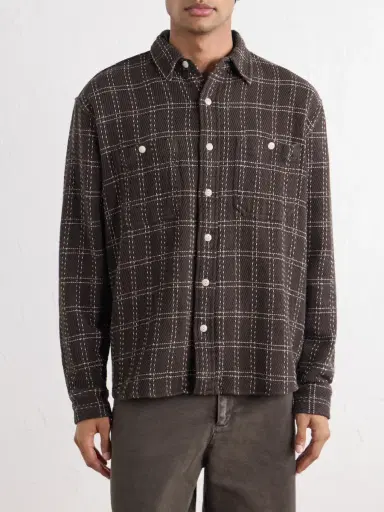 3sixteen Utility Checked Cotton-Flannel Shirt - Men | Thumbnail 3