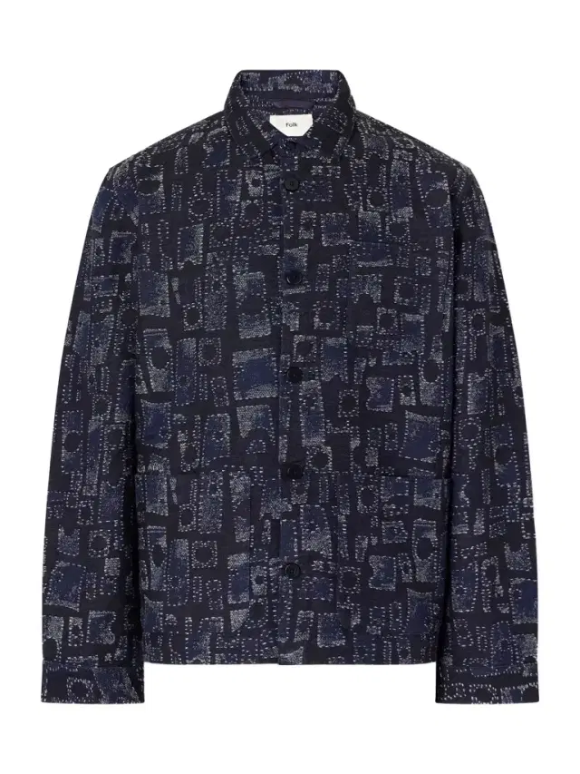Folk Assembly Jacquard Cotton-Blend Jacket - Men