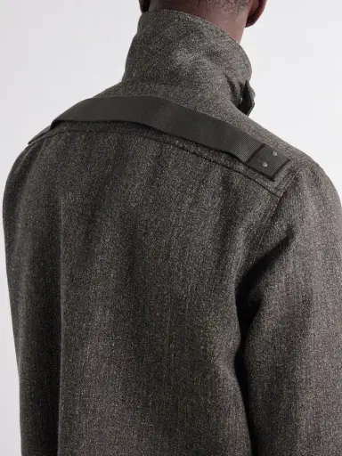 Rick Owens Tower Alice Mélange Wool Bomber Jacket - Men | Thumbnail 6 Rick Owens Tower Alice Mélange Wool Bomber Jacket - Men | Thumbnail 6