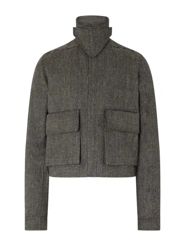 Rick Owens Tower Alice Mélange Wool Bomber Jacket - Men
