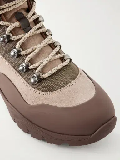 Brunello Cucinelli Paneled Suede and Leather-Trimmed Rubber Hiking Boots - Men | Thumbnail 5 Brunello Cucinelli Paneled Suede and Leather-Trimmed Rubber Hiking Boots - Men | Thumbnail 5