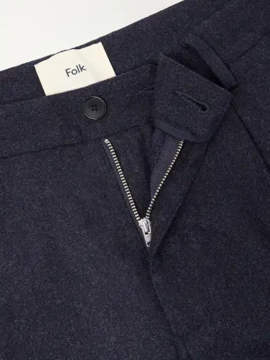 Folk Assembly Straight-Leg Mélange Wool-Blend Suit Trousers - Men | Thumbnail 6 Folk Assembly Straight-Leg Mélange Wool-Blend Suit Trousers - Men | Thumbnail 6