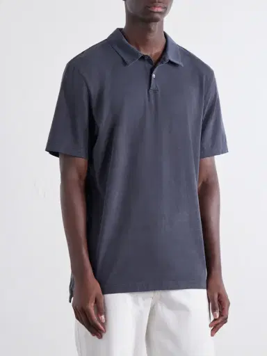 James Perse Slim-Fit Supima Cotton-Jersey Polo Shirt - Men | Thumbnail 3 James Perse Slim-Fit Supima Cotton-Jersey Polo Shirt - Men | Thumbnail 3