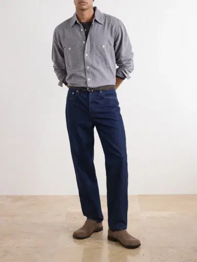 3sixteen Utility Cotton and Silk-Blend Chambray Shirt - Men | Thumbnail 2