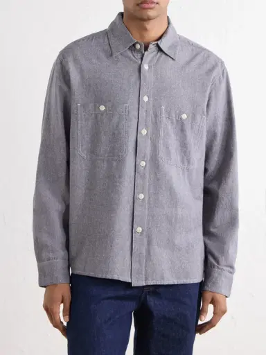 3sixteen Utility Cotton and Silk-Blend Chambray Shirt - Men | Thumbnail 3