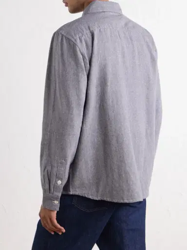 3sixteen Utility Cotton and Silk-Blend Chambray Shirt - Men | Thumbnail 4