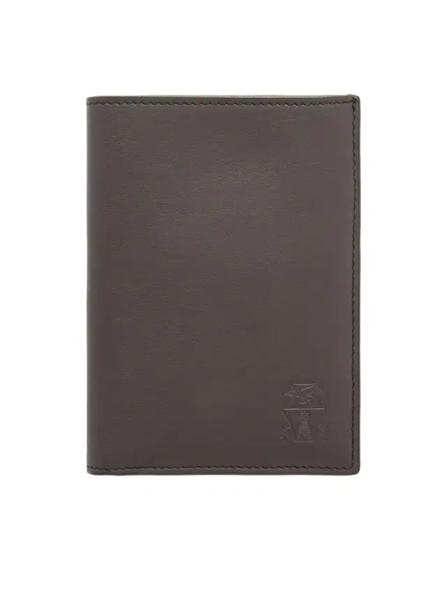 Brunello Cucinelli Logo-Debossed Leather Passport Holder - Men