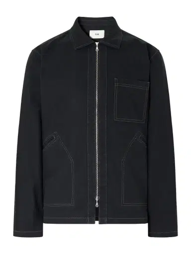 Folk Cotton-Twill Zip-Up Overshirt - Men | Thumbnail 1