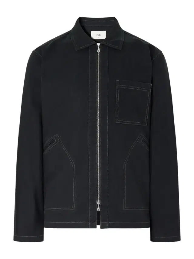 Folk Cotton-Twill Zip-Up Overshirt - Men