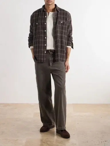 A.P.C. Dan Carpenter Wide-Leg Cotton-Canvas Trousers - Men | Thumbnail 2 A.P.C. Dan Carpenter Wide-Leg Cotton-Canvas Trousers - Men | Thumbnail 2