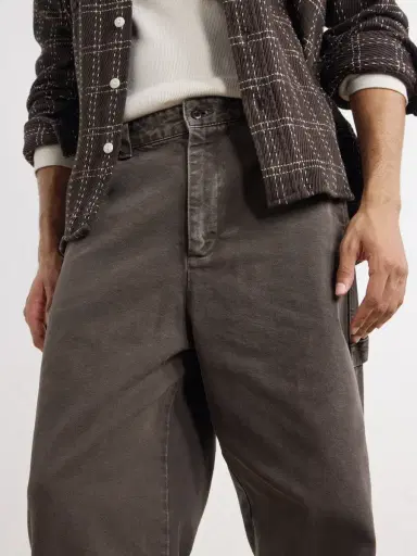 A.P.C. Dan Carpenter Wide-Leg Cotton-Canvas Trousers - Men | Thumbnail 5 A.P.C. Dan Carpenter Wide-Leg Cotton-Canvas Trousers - Men | Thumbnail 5