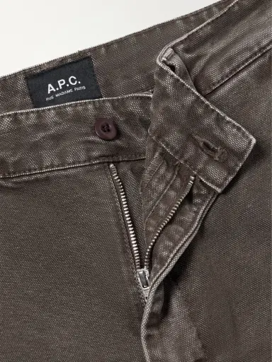 A.P.C. Dan Carpenter Wide-Leg Cotton-Canvas Trousers - Men | Thumbnail 6 A.P.C. Dan Carpenter Wide-Leg Cotton-Canvas Trousers - Men | Thumbnail 6