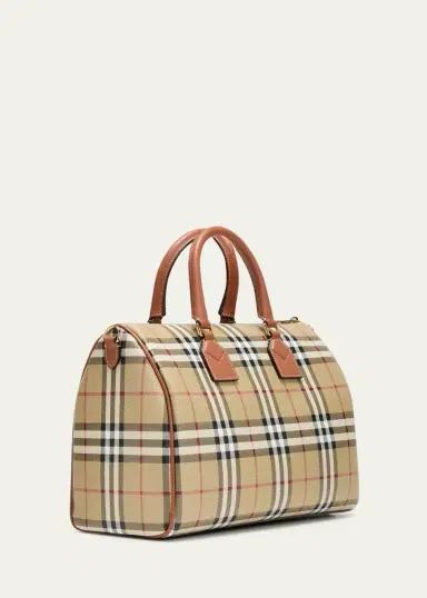 Burberry Check Large Bowling Top-Handle Bag | Thumbnail 3 Burberry Check Large Bowling Top-Handle Bag | Thumbnail 3