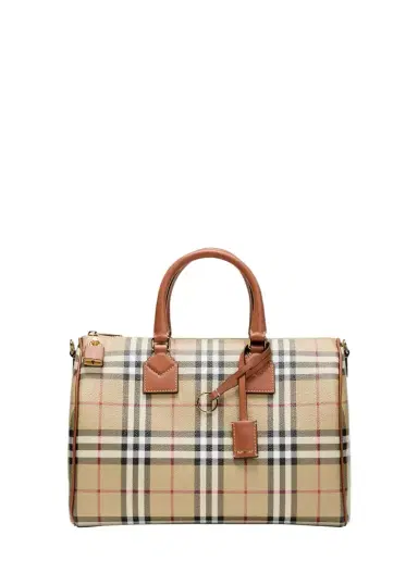 Burberry Check Large Bowling Top-Handle Bag | Thumbnail 1 Burberry Check Large Bowling Top-Handle Bag | Thumbnail 1