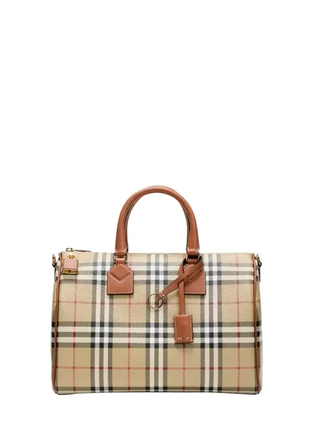 Check Large Bowling Top-Handle Bag