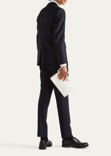 Prada Men's Solid Wool-Mohair Suit | Thumbnail 3 Prada Men's Solid Wool-Mohair Suit | Thumbnail 3