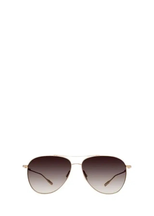 BARTON PERREIRA Trask Golden Titanium Aviator Sunglasses