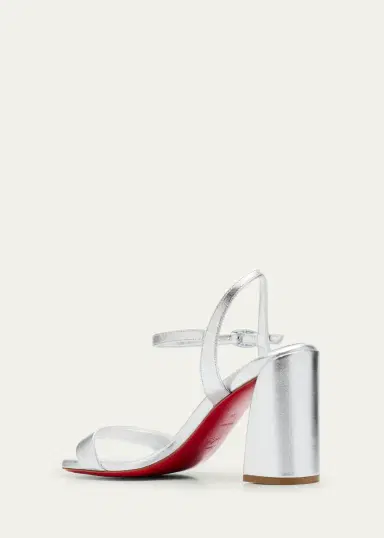 Christian Louboutin 85mm Miss Jane Metallic Ankle-Strap Sandals | Thumbnail 4 Christian Louboutin 85mm Miss Jane Metallic Ankle-Strap Sandals | Thumbnail 4