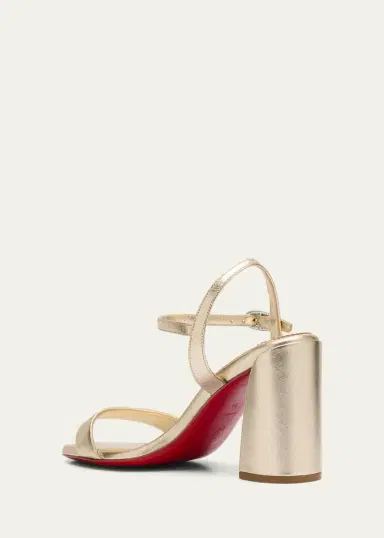 Christian Louboutin 85mm Miss Jane Metallic Ankle-Strap Sandals | Thumbnail 8 Christian Louboutin 85mm Miss Jane Metallic Ankle-Strap Sandals | Thumbnail 8