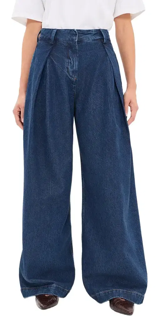 Favorite Daughter The Denim Pleats For Days Pants