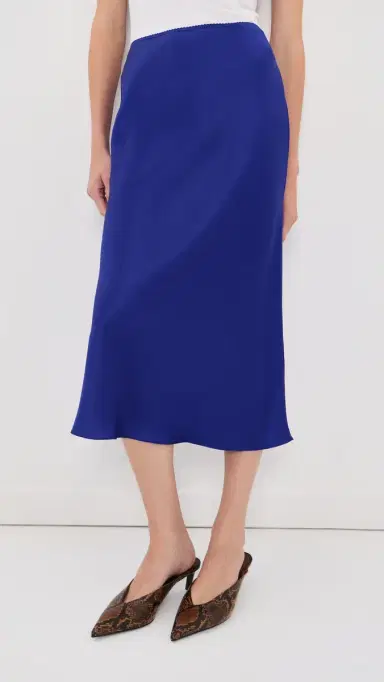 Sablyn Miranda B Scallop Trim Bias Cut Skirt | Thumbnail 3