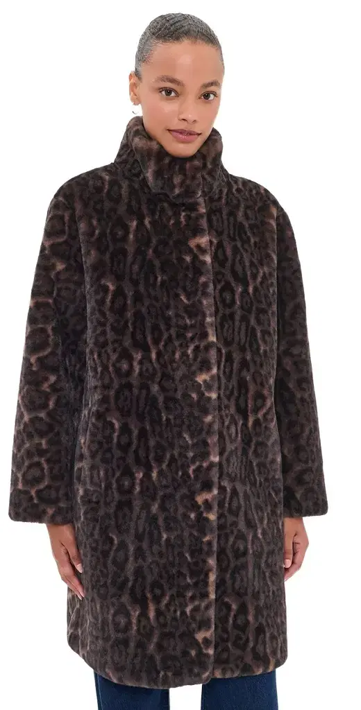 Apparis Blair Leopard Coat