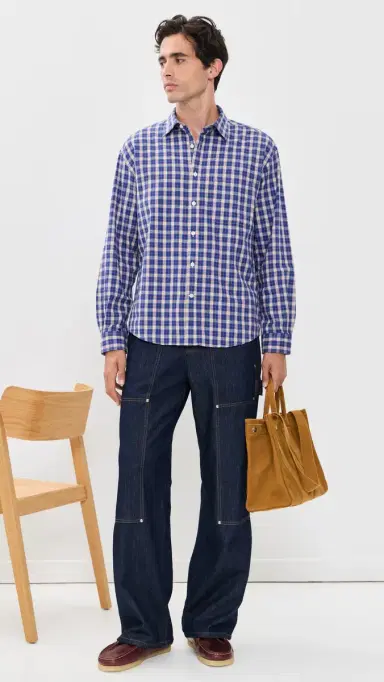 NN07 Deon Check Button Down Shirt | Thumbnail 5