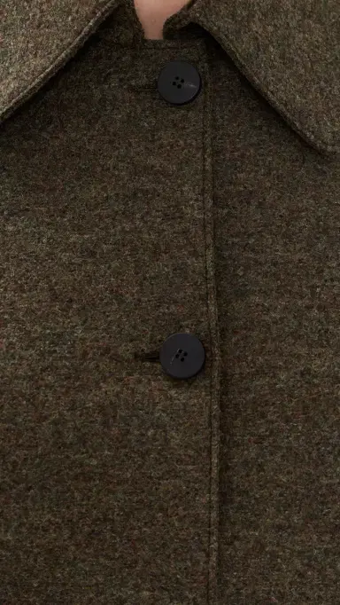 Harris Wharf London Puff Sleeves Pressed Wool Jacket | Thumbnail 6