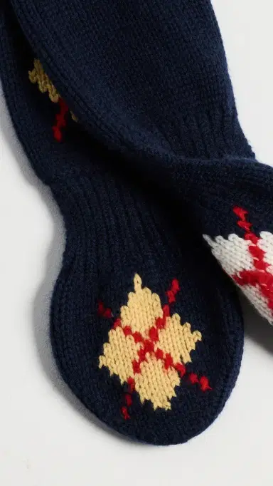 Guest In Residence Argyle Bowtie Scarf | Thumbnail 4 Guest In Residence Argyle Bowtie Scarf | Thumbnail 4