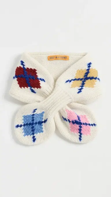 Guest In Residence Argyle Bowtie Scarf | Thumbnail 2 Guest In Residence Argyle Bowtie Scarf | Thumbnail 2