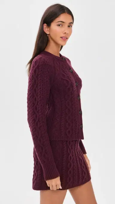 Guest In Residence Cable Sculpted Cardigan | Thumbnail 4 Guest In Residence Cable Sculpted Cardigan | Thumbnail 4