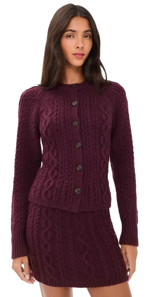 Cable Sculpted Cardigan