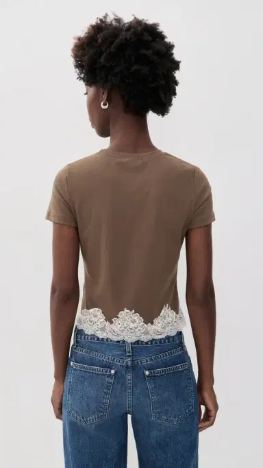 Bailey Rose Lace Trim Tee | Thumbnail 3
