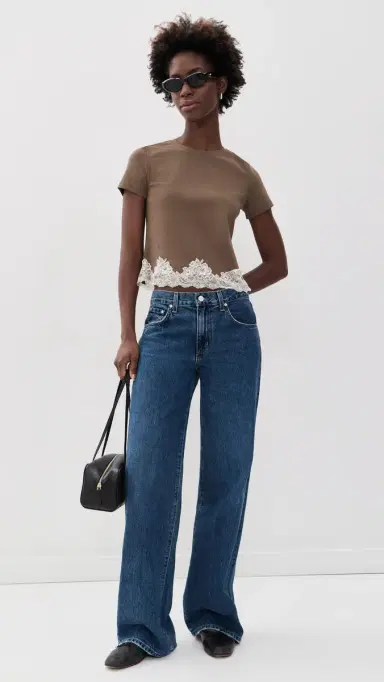 Bailey Rose Lace Trim Tee | Thumbnail 5