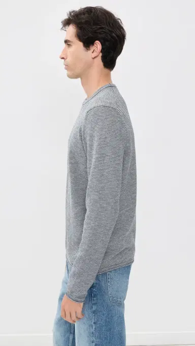 Billy Reid Tuck Stripe Crew Sweater | Thumbnail 4