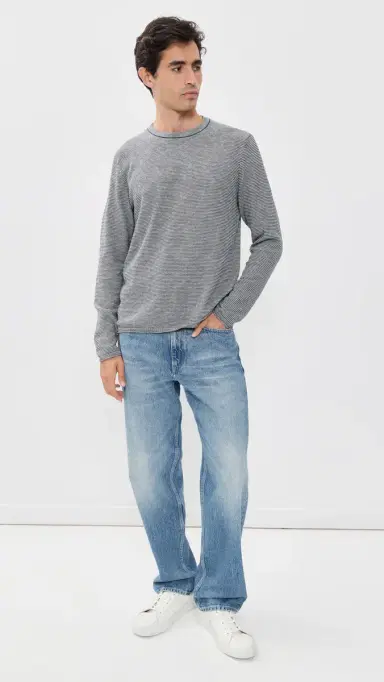 Billy Reid Tuck Stripe Crew Sweater | Thumbnail 5