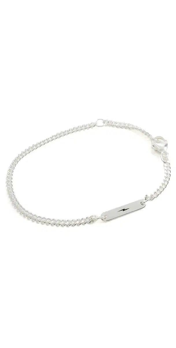 Shinola Sterling Silver Gauge Chain Bracelet 3mm