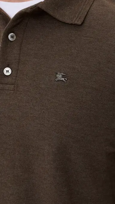 Burberry Evan Relaxed Long Sleeve Polo | Thumbnail 6 Burberry Evan Relaxed Long Sleeve Polo | Thumbnail 6