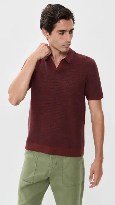 Marine Layer Greyson Sweater Polo | Thumbnail 2