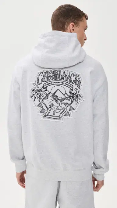 Casablanca Eveil Ancestral Applique Classic Hoodie | Thumbnail 3 Casablanca Eveil Ancestral Applique Classic Hoodie | Thumbnail 3