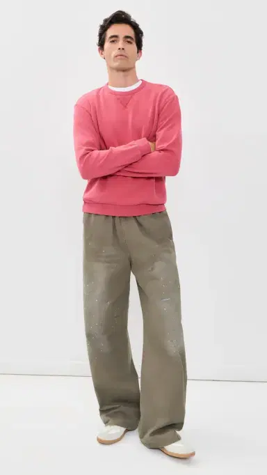 Marine Layer Relaxed Cloud 9 Fleece Crewneck Sweatshirt | Thumbnail 5