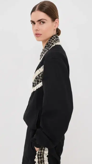 Tanner Fletcher Kennedy Ruched Stripe Track Jacket | Thumbnail 4 Tanner Fletcher Kennedy Ruched Stripe Track Jacket | Thumbnail 4