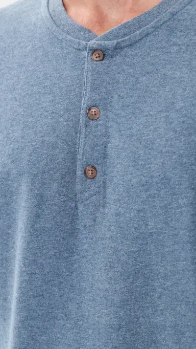 Marine Layer Luxe 250 Henley Tee | Thumbnail 6 Marine Layer Luxe 250 Henley Tee | Thumbnail 6