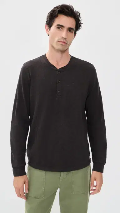 Marine Layer Luxe 250 Henley Tee | Thumbnail 2