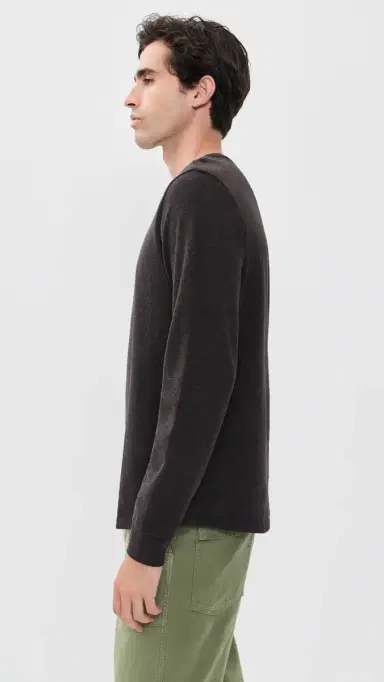 Marine Layer Luxe 250 Henley Tee | Thumbnail 4
