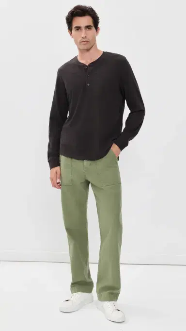Marine Layer Luxe 250 Henley Tee | Thumbnail 5