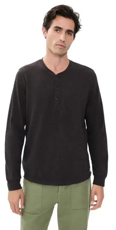 Marine Layer Luxe 250 Henley Tee | Thumbnail 1