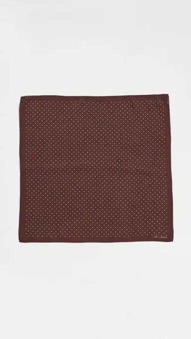 Nili Lotan Silk Mini Dot Scarf | Thumbnail 4