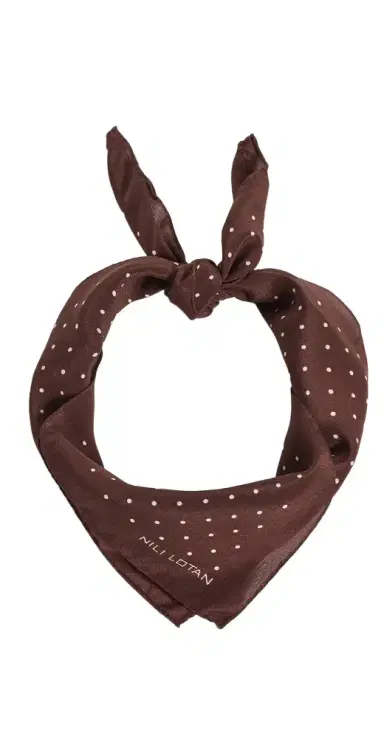 Nili Lotan Silk Mini Dot Scarf | Thumbnail 1