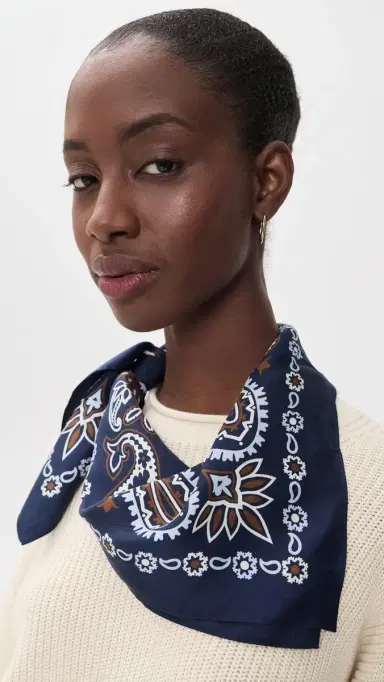 Madewell Medium Silk Bandana | Thumbnail 4